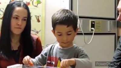 Boy who is deaf hears parents voices for the first time