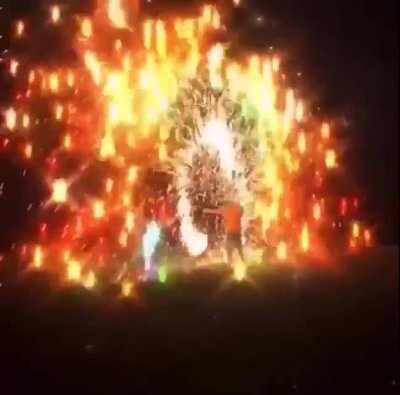 Steel wool on fire looks like a Disney movie scene