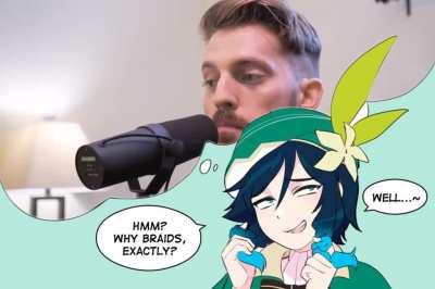 Why does Venti wear braids?