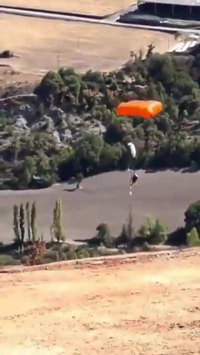 Paraglider Kevin Philipp nearly died after his lines were tangled
