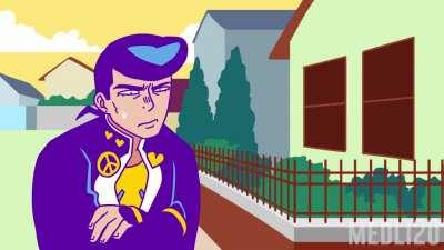 [Fanart] Josuke finds a weird cat (OC)