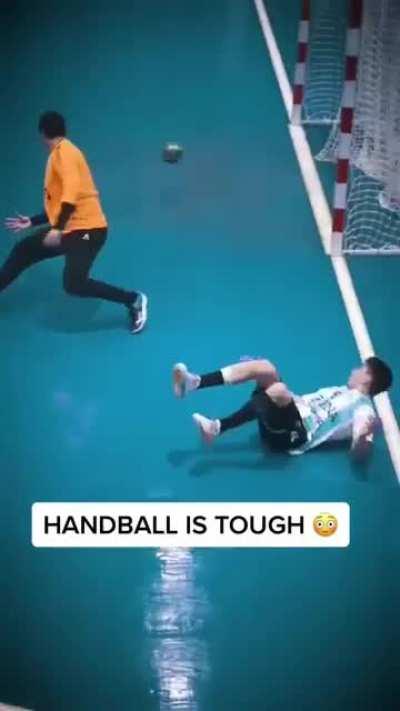 This sick handball shot