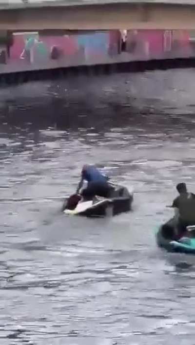 Jetski Mishap During Film Shoot in Malacca River