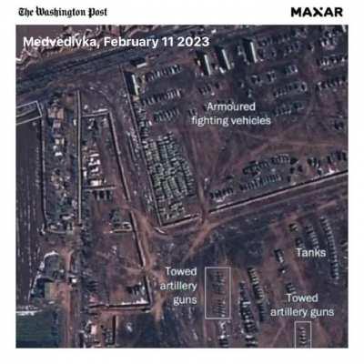 The Russian invaders removed military equipment from storage sites in the north of the occupied Crimea