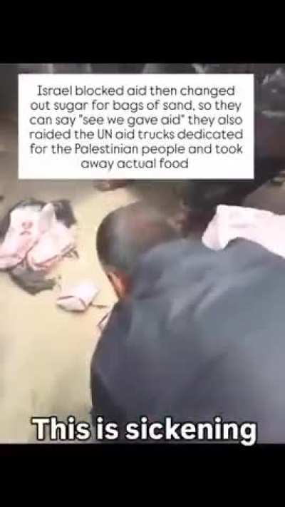 Bags of Sugar in Aid Shipment is Replaced with Bags of Sand