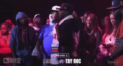 Things went left quick when Tay Roc bashed the south for Eaton raccoon 🦝🤣