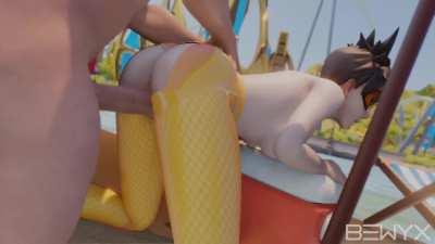 Tracer gets fucked doggystyle (Bewyx) [Overwatch]