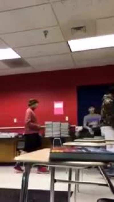 POS bullies and spits on a kid with broken arm.