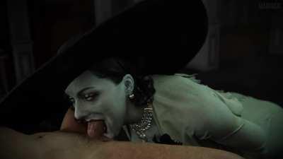 Lady Dimitrescu giving a BJ (Madruga) [Resident Evil]