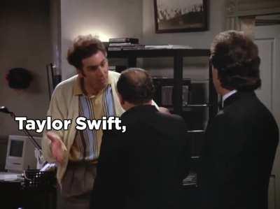 I never would have pegged George as a Swiftie