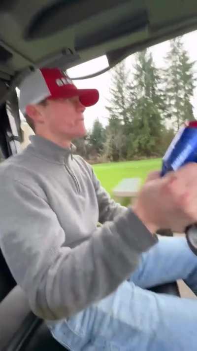 The moment his friend realized what “guess what” meant