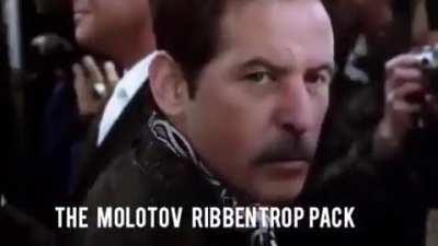 I think this perfectly captures the relationship between Hitler and Stalin.