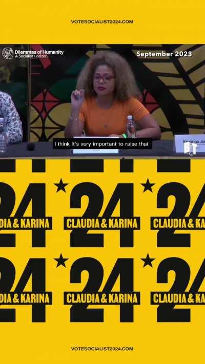 “The people of the United States have a historic role to play in building international solidarity. That means as we wage our struggle, which is class struggle in this country, we have a role to play in the liberation of humanity and saving the planet.” -