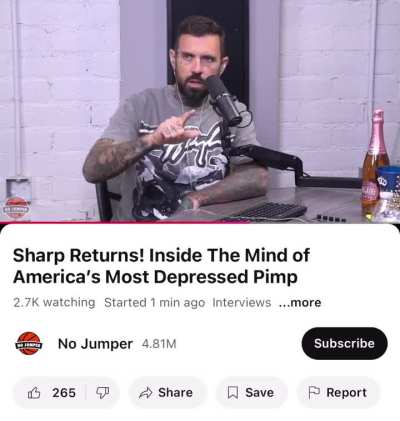 CUCKLORD is looking desperate for views at this point. 🤡