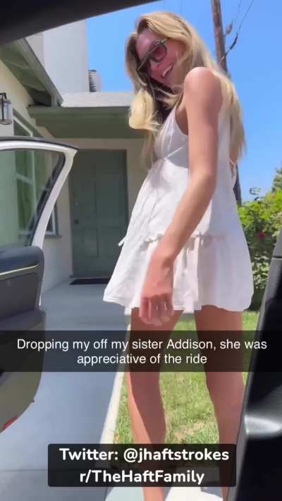 Addison shows her bro appreciation