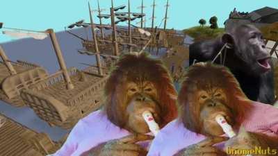 Sea Shanty 2, but it's played by a Monke with a recorder