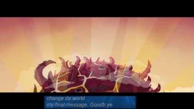 Final message from The Protector.