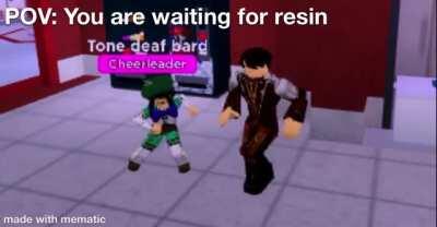 Two broke gods dancing together