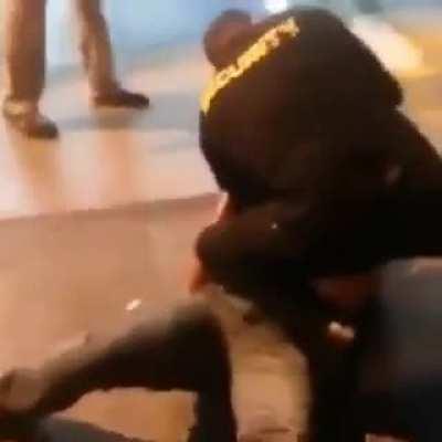 Security guard knows how to do his job