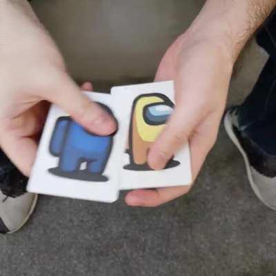 I came up with an Among Us card trick!