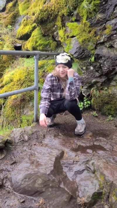 Had to make a pitstop on the trail