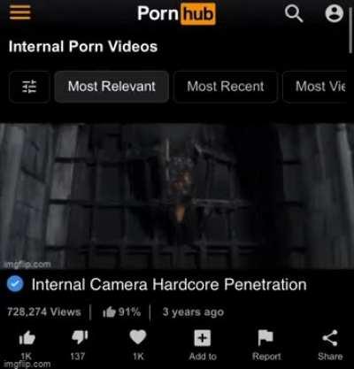 Somebody should upload grond videos to pornhub with titles like “watch her get smashed wide open by a heavy rod”