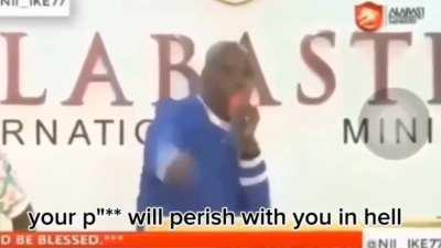 to be a pastor who hates p#$$y