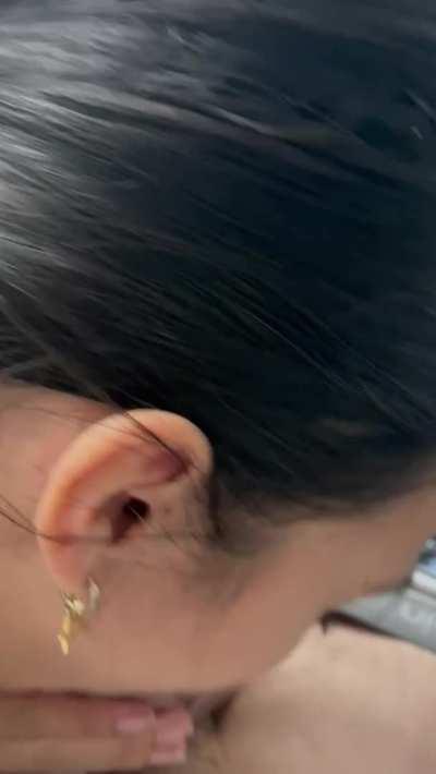 Public blowjob in the train