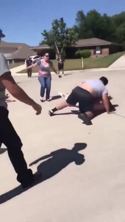 Mom had no problem with her boys going two on one... Then reality hit like a freight train