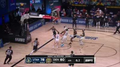 [Highlight] Jamal Murray gets the clutch steal on Mitchell's drive to win the series