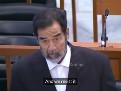 Saddam Hussein Court Outburst 