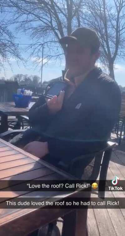 He was so excited that someone called him