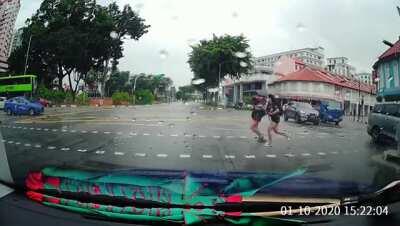 HMFT after we expect cars to stop for us when traffic light is green.