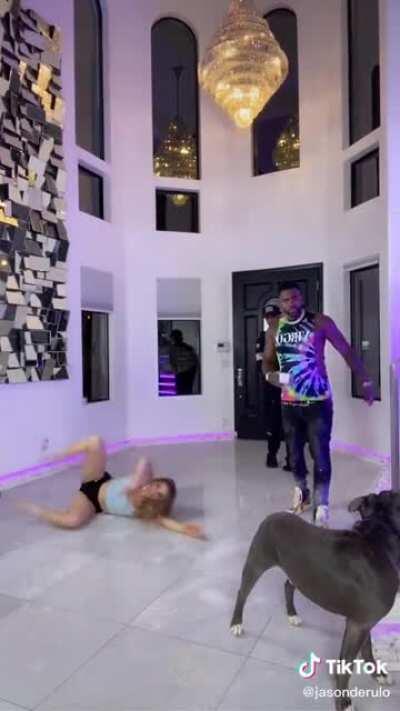 When u say you are dog sitting, that last move tho 🔥