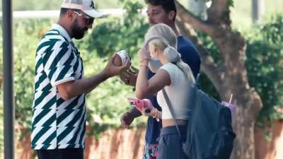 First girl was getting into it