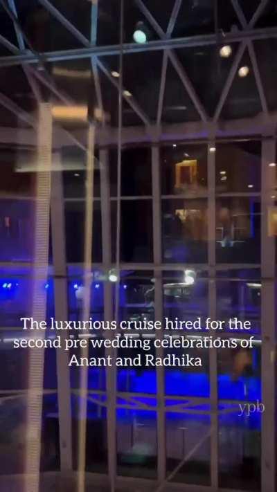 Sneak peak of the Ambani cruise