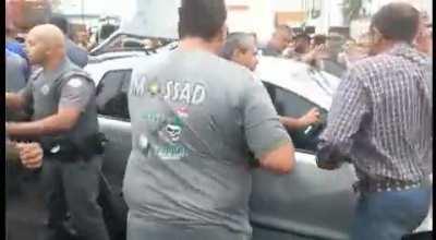 Aftermath do incidente onde pessoas foram atropeladas durante o protesto em Mirassol-SP