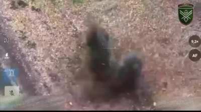 A russian soldier takes an assault rifle from his wounded comrade and abandons him. Afterward, the comrade is eliminated by a Ukrainian FPV drone of the 68th Jager Brigade in the Pokrovsk direction