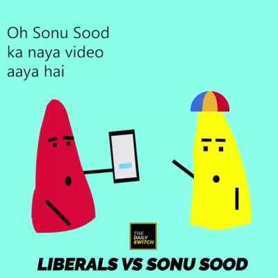 Liberals react to the new Sonu Sood video. #SonuSood #migrants