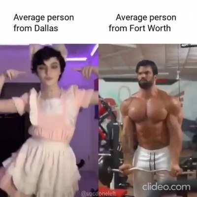 Average D*llasite 🤮🤮 vs Fort Worther 😎😎