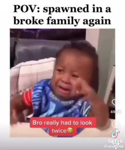 Poor kid (literally)