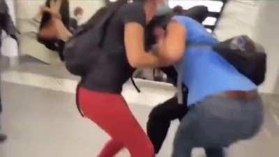 Iranian police beating two female students for not wearing hijab