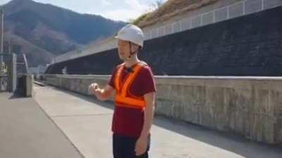 Japan's Yamanashi Maglev is world's fastest train, 1 km in 7 seconds, 1 mile in 11 seconds. Credit Tom Scott.