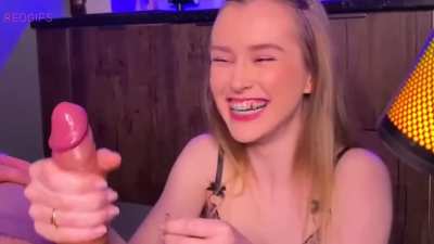 Ruined cumshot results in handjob cumblast!