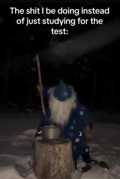 Just study for your magical exams smh