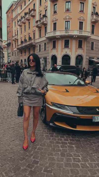 Arriving at the Ferrari Style Fashion Show (2/27/2026)