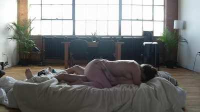 PAWG babe gets woken up for rough fuck