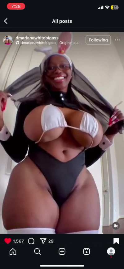 Busty nun 
