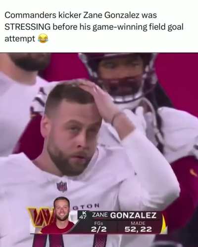 Winning field goal attempt 😂