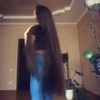 Two girls with beautiful hair